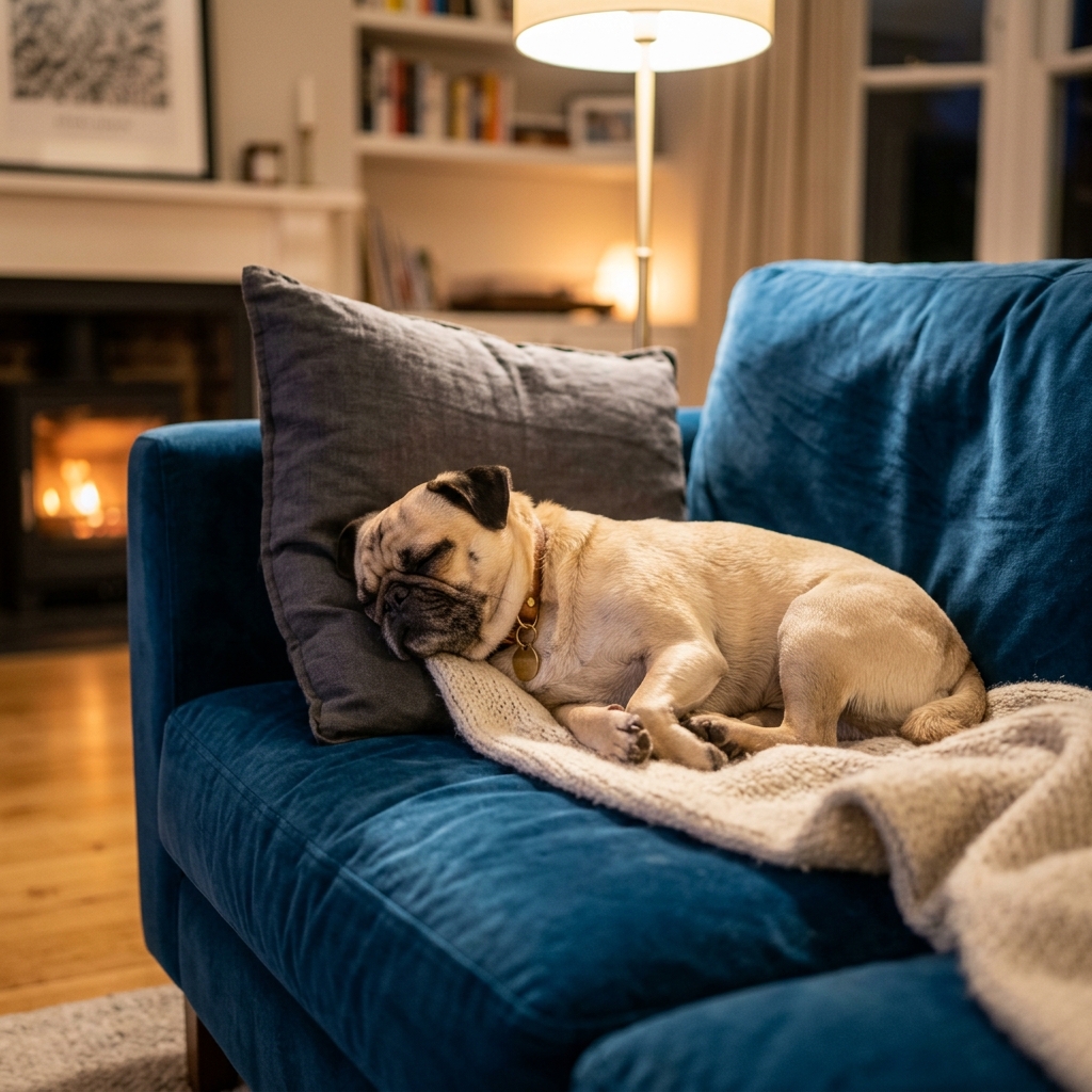 Portrait de Barnast, un Carlin (Pug)