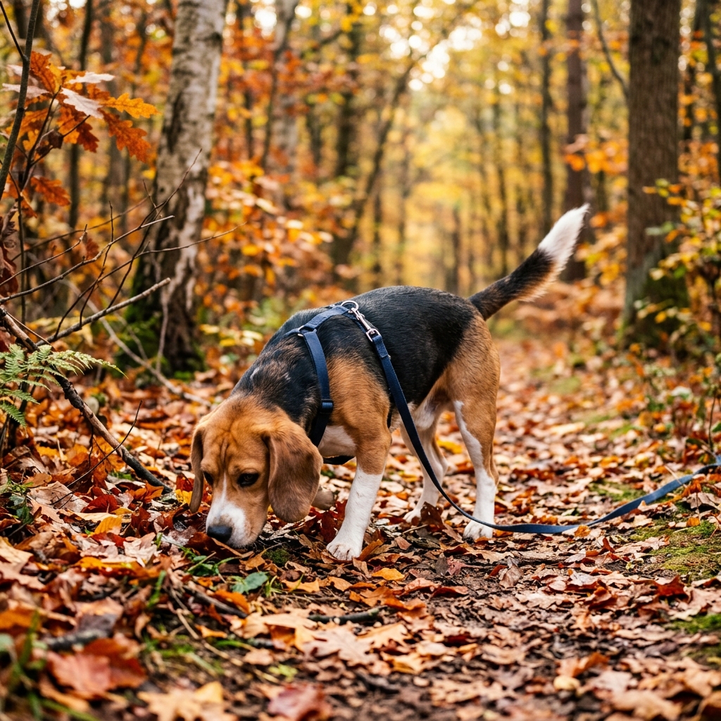 Portrait de Snoopy, un Beagle